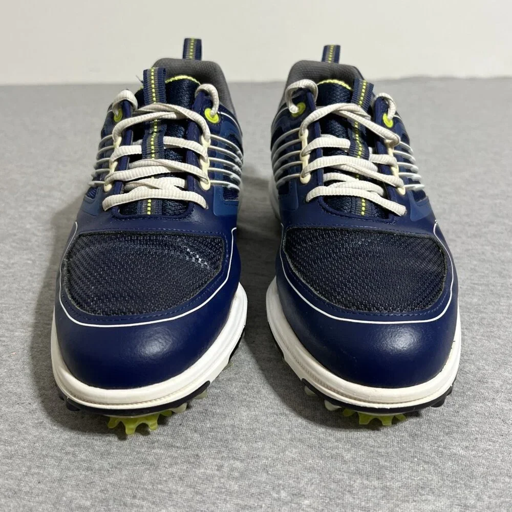 FootJoy FJ Fury Golf Shoes‎ Men's Size 8 M Navy Blue Green Spikes 51101